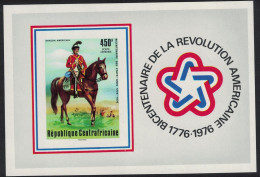 Central African Rep. American Revolution Military Uniforms MS Imp 1976 MNH SG#MS421 MI#Block 10 - Central African Republic