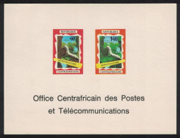 Central African Rep. Silkworms Airmail Stamps De-Luxe 1970 MNH SG#221-222 - Centrafricaine (République)