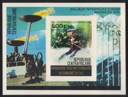 Central African Rep. Medal Winners Olympic Games Innsbruck MS De-Luxe 1976 MNH SG#MS431 - Centrafricaine (République)