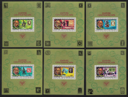 Central African Empire Sir Rowland Hill 6 MSs 1978 MNH SG#617-622 MI#Block 40-45 - Central African Republic