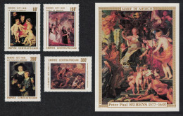 Central African Empire Rubens Paintings 4v+MS 1978 MNH SG#545-MS549 MI#527-530+Block 22 - Zentralafrik. Republik