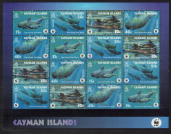 Cayman Is. WWF Short-finned Pilot Whale Sheetlet Of 4 Sets 2003 MNH SG#1037-1040 MI#970-973 Sc#902-905 - Kaaiman Eilanden