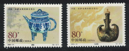 China Pots 2v Joint Issue With Kazakhstan 2000 MNH SG#4508-4509 - Nuovi