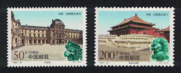China Ancient Palaces Corners 1998 MNH SG#4321-4322 - Unused Stamps