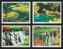 China World Heritage Site Jiuzhaigou 4v 1998 MNH SG#4276-4279 MI#2897-2900 Sc#2850-2853 - Unused Stamps