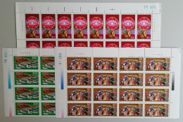 China Horses Costumes Inner Mongolia 3v Half Sheets 16 Sets 1997 MNH SG#4186-4188 MI#2797-2799 Sc#2760-2762 - Unused Stamps