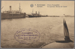 CPA CARTE POSTALE BELGIQUE ANVERS LE NOUVEAU BASSIN DU CANAL 1923 - Other & Unclassified