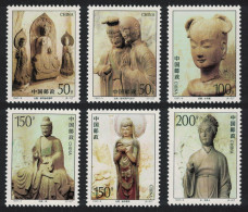 China Maiji Grottoes Buddhism 6v 1997 MNH SG#4195-4200 MI#2806-2811 Sc#2769-2774 - Ongebruikt