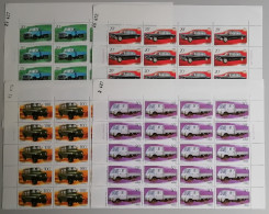 China Motor Vehicles Cars Trucks 4v Half Sheets 20 Sets 1996 MNH SG#4118-4121 MI#2728-2730 Sc#2691-2694 - Unused Stamps