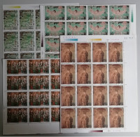 China Dunhuang Cave Murals 4v Half Sheets 16 Sets 1996 MNH SG#4131-4134 - Unused Stamps