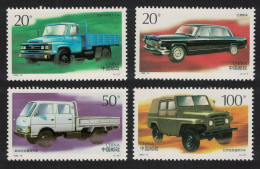 China Motor Vehicles Cars Trucks 4v 1996 MNH SG#4118-4121 MI#2728-2730 Sc#2691-2694 - Neufs