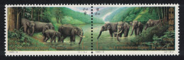 China Elephants Joint Issue Wit Thailand Pair 1995 MNH SG#3990-3991 - Ungebraucht