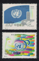 China United Nations 1995 MNH SG#4047-4048 MI#2659-2660 Sc#2622-2623 - Neufs