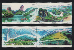 China Waterfall Wuyi Mountains 4v 1994 MNH SG#3923-3926 MI#2552-2555 Sc#2518 - Unused Stamps