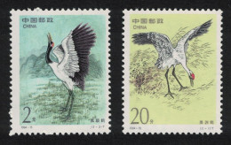 China Birds Cranes 2v Joint Issue With USA 1994 MNH SG#3933-3934 MI#2562-2563 Sc#2526-2529 - Neufs