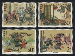 China Outlaws Of The Marsh 4th Series DEF 1993 SG#3854-3857 MI#2483-2486 Sc#2449-2452 - Unused Stamps