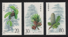 China Conifers 3v 1992 MNH SG#3787=3790 MI#2416-2419 Sc#2382-2385 - Unused Stamps