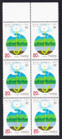 China World Environment Day Block Of 6 Margins 1992 MNH SG#3796 MI#2425 Sc#2392 - Unused Stamps