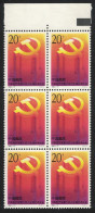 China 14th Communist Party Congress Block Of 6 Margins 1992 MNH SG#3819 MI#2448 Sc#2414A - Unused Stamps
