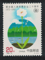 China World Environment Day 1992 MNH SG#3796 MI#2425 Sc#2392 - Unused Stamps