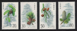 China Conifers 4v 1992 MNH SG#3787-3790 MI#2416-2419 Sc#2382-2385 - Neufs