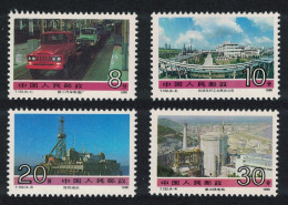 China Oil Field Car Factory Nuclear Power Station 4v 1990 MNH SG#3678-3681 MI#2303-2306 Sc#2279-2282 - Ongebruikt