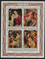 Cook Is. Christmas. Details Of Paintings By Rubens MS 1982 MNH SG#MS831 - Cookinseln