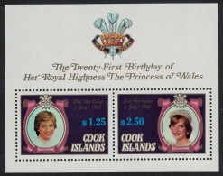 Cook Is. Diana Princess Of Wales 21st Birthday MS 1982 MNH SG#MS837 - Cookinseln