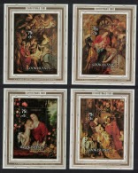 Cook Is. Christmas. Details Of Paintings By Rubens 4 MSs 1982 MNH SG#MS832 - Cookinseln