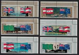 Cook Is. Flags And Ensigns 6 Corner Pairs 1983 MNH SG#914-925 - Cookinseln