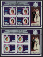 Cook Is. Birth Of Prince William Of Wales 2nd Issue Sheetlets 1982 MNH SG#843-846 - Cookinseln