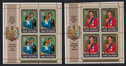 Cook Is. Birth Of Prince William Of Wales 2 Sheetlets 1982 MNH SG#838-841 MI#818-821 - Cookinseln