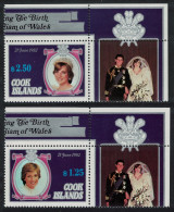 Cook Is. Birth Of Prince William Of Wales 2 Corners 1982 MNH SG#843+845 - Cook Islands