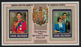 Cook Is. Royal Wedding MS Overprinted 1981 MNH SG#MS826 MI#Block 117 - Cookinseln