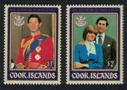 Cook Is. Charles And Diana Royal Wedding 2v 1981 MNH SG#812-813 MI#778-779 - Cook Islands