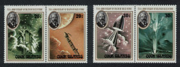 Cook Is. Jules Verne Author Space 2 Pairs 1980 MNH SG#708-711 - Cookeilanden
