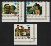 Cook Is. International Year Of The Child 3v Corners 1979 MNH SG#649-651 - Cookeilanden