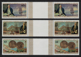 Cook Is. Captain Cook Discovery Of Hawaii 3v Gutter Pairs 1978 MNH SG#584-586 MI#547-549 Sc#480-482 - Cook