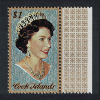Cook Is. Queen Elizabeth II $1 Margin 1974 MNH SG#482 - Cookeilanden