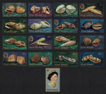 Cook Is. Shells 17v 1974 MNH SG#466-482 - Cookinseln