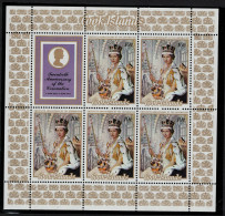 Cook Is. Queen Elizabeth's Coronation Sheetlet 1973 MNH SG#429 - Cook Islands