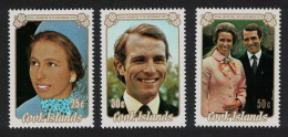 Cook Is. Princess Anne Royal Wedding 3v 1973 MNH SG#450-452 - Cookinseln