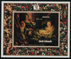 Cook Is. Christmas Painting 'The Holy Night' By Correggio MS 1972 MNH SG#MS412 Sc#B30 - Cookinseln