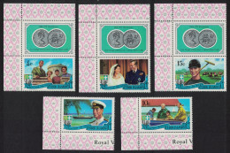 Cook Is. Coins Royal Visit Of Duke Of Edinburgh 5v Corners 1971 MNH SG#345-349 MI#268-272 Sc#297-301 - Cook Islands