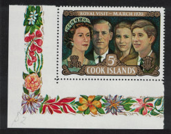 Cook Is. The Royal Family Visit To New Zealand 1970 MNH SG#328 - Cook Islands