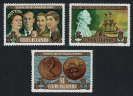 Cook Is. Captain Cook Coin Royal Visit To New Zealand 3v 1970 MNH SG#328-330 - Cookeilanden
