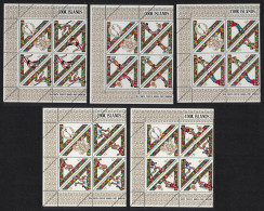 Cook Is. Football Golf Tennis Sport Triangles Blocks Of 3 +Label 1969 MNH SG#295-304 Sc#254-263 - Cookinseln