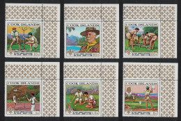 Cook Is. Scout Movement Jamboree 6v Corners 1968 MNH SG#289-294 Sc#248-253 - Cookinseln