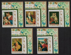 Cook Is. Christmas Paintings By Titian Raphael Murillo 5v Corners 1968 MNH SG#283-287 - Cookinseln