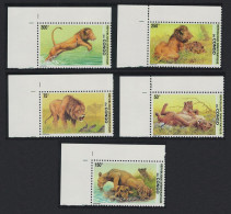 DR Congo Lions 5v Corners 2002 MNH Sc#1621-1625 - Mint/hinged